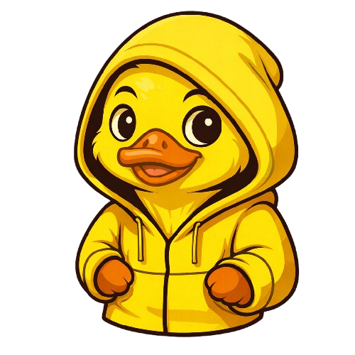 Pato Capucha Amarilla TRANSPARENTE